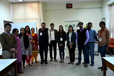 Group photo of workshop faculty and participants standing in training room at 2nd NWHSS 2016, PGIMER Chandigarh