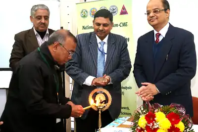 Lamp lighting at the inauguration of the National Workshop on Health Systems Strengthening, PGIMER, 2017