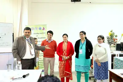Speaker presenting at the National Workshop on Health Systems Strengthening, PGIMER Chandigarh, 2017