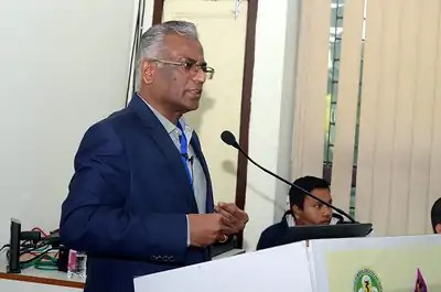 Guest speaker addressing the workshop, 4th NWHSS, PGIMER Dec 2018