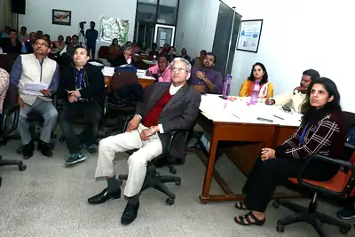 Participants seated in a session, 4th NWHSS, PGIMER Dec 2018