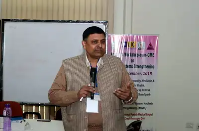 Speaker presenting at the 4th NWHSS, PGIMER Dec 2018