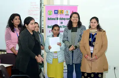 Group of women participants posing at the workshop, 4th NWHSS, PGIMER Dec 2018