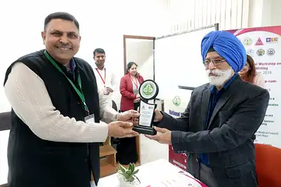Memento presented to a senior guest, 6th NWHSS with Scientific Writing workshop, PGIMER Dec 2019